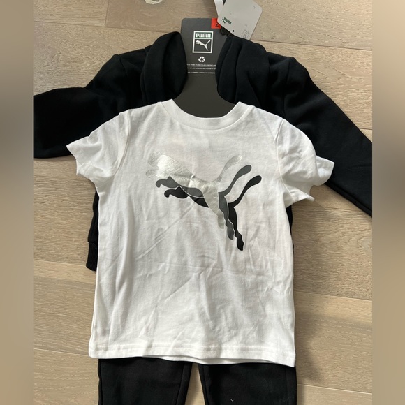 PUMA 3 Piece Toddler Hoodie Sweatpants and T-shirt Set NWT - Picture 3 of 6